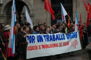 Imaxe dunha manifestación de Xiara en Compostela