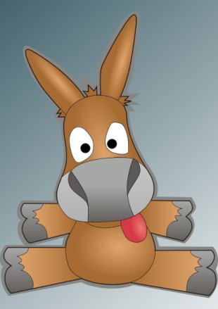 Mascota do eMule, un dos programas P2P máis populares