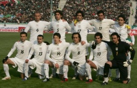 Equipo de Irán, nun dos seus últimos partidos