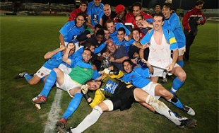 O Ourense, despois de gañar a Copa Federación fronte ao Reus