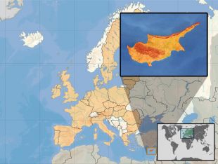 Situación da illa de Chipre