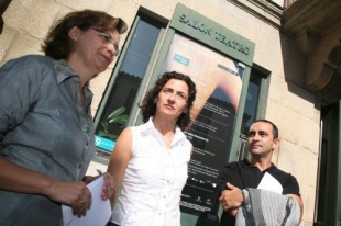 Cristina Domínguez, Ánxela Bugallo e Miguel Martín