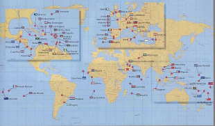 Mapa de paraísos fiscais / imaxe: Attac (pique para ampliar)