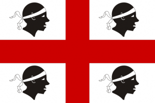 A bandeira sarda, cos catro piratas