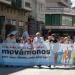 Cabeza da manifestación, co lema: "Movámonos polo galego e polo emprego"