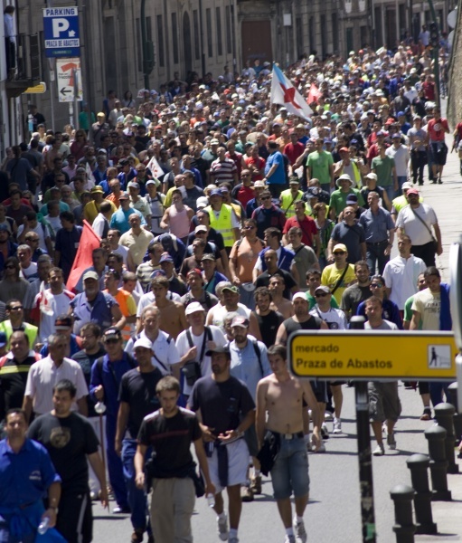 Mobilización en Compostela