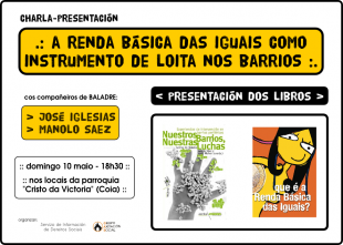 Charla-presentación: "A Renda Básica das Iguais como instrumento de loita nos barrios"
