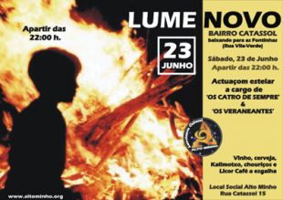 Lume Novo de Alto Minho este sábado em Lugo