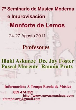 7º Seminario de Música Moderna e Improvisación de Monforte de Lemos