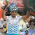 Mosquera á súa chegada as Lagoas de Neila, etapa da Vuelta a Burgos que gañou
