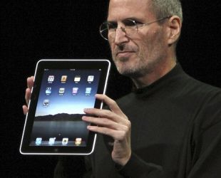 Steve Jobs, na presentación do iPad