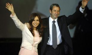 Cristina Fernández e Julio Cobos