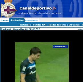 Canal de TV do Deportivo na rede