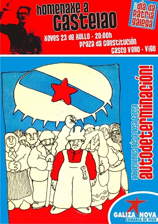 Cartaz do acto de Vigo