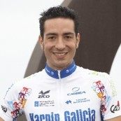 O ciclista do Karpin Galicia, Carlos Castaño