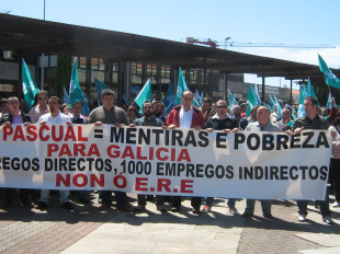 Os traballadores protagonizaron diferentes manifestacións en Lugo e Santiago