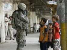 Un soldado estadounidense en Bagdad