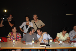 Grupo do BNG en Gondomar, co até o día de hoxe alcalde, Antón Araúxo, no centro