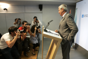 Presidencia impuxo o traslado dos xornalistas á residencia de Monte Pío para unha segunda conferencia de prensa