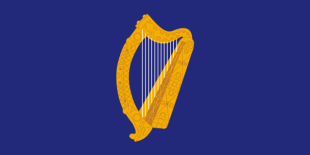 O azul San Patricio na bandeira presidencial irlandesa
