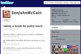 Twitter de John McCain