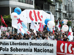 Manifestación convocada pola CIG en Vigo con motivo do Día da Clase Traballadora