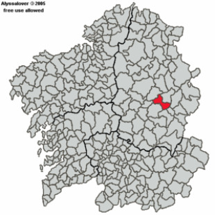 Situación do concello de Láncara (Wikipedia)