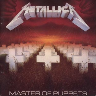 Capa do álbum 'Master of Puppets', de Metallica