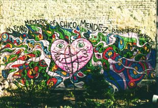 Mural en lembranza do Chico Mendes