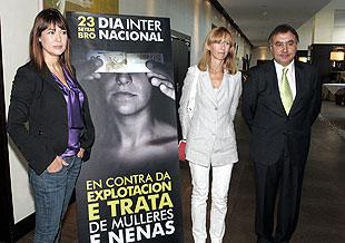 A secretaria xeral de Igualdade, Marta González, no centro da imaxe