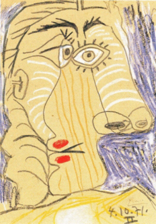 Picasso, "Tête" 1971