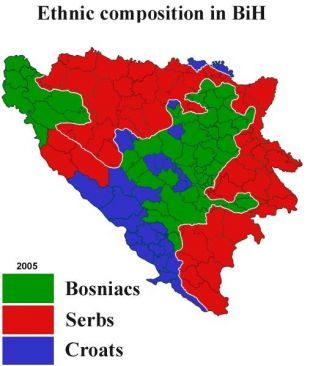 Mapa étnico de Bosnia-Herzegovina (2005)