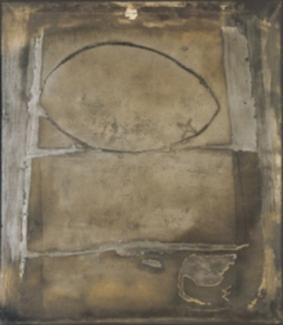 "Gran oval", Antoni Tàpies, 1955