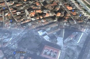 Un detalle do mapa, visto en Google Earth
