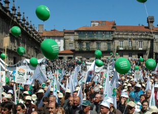 Manifestación gandeira o pasado día 30 en Compostela