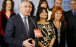 Manuel Vázquez o pasado xaneiro durante a presentación da candidatura do PSdeG pola provincia de Ourense