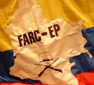 Farc-ep bandeira. Foto Xurxo Martínez Crespo