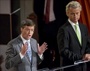 O conservador Balkenende e o xenófobo Geert Wilders
