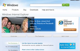 Web de Internet Explorer