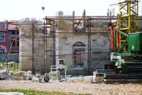 Obras de reconstrución da mesquita