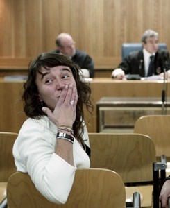 Giana Gomes nun momento do xuízo celebrado a semana pasada