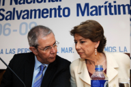 A ministra de Fomento, Magdalena Álvarez, co presidente da  Xunta , Emilio Pérez Touriño