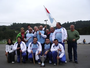 Imaxe da selección galega coa I Copa Cantábrica