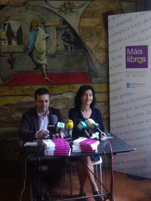 Luis Bará e Ánxela Bugallo, este martes na presentación da campaña