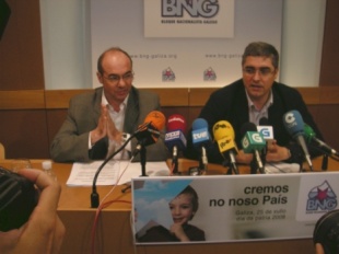 Francisco Jorquera e Carlos Aymerich, en conferencia de prensa esta quinta feira