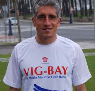Elías Domínguez, coa camisola da Vig-Bay