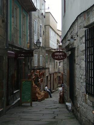 Rúa dos viños, en Vigo