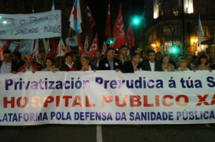 As manifestacións contrarias á privatización da sanidade sucédense por todo o país