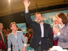 Mariano Rajoy, este domingo na localidade española de Alcázar de San Juan