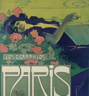 Aleardo Villa. "Cigarrillos Paris", 1901 (detalle)